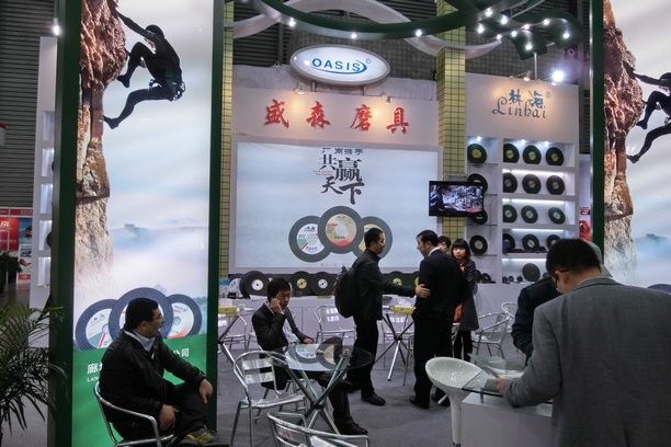 磨料磨具展台巡礼之----盛森磨具展台(图1)